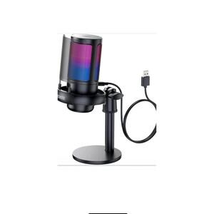 COCONISE RGB Symphony Lights Gaming Microphone, Cardioid Polar Pattern, 3.5mm...